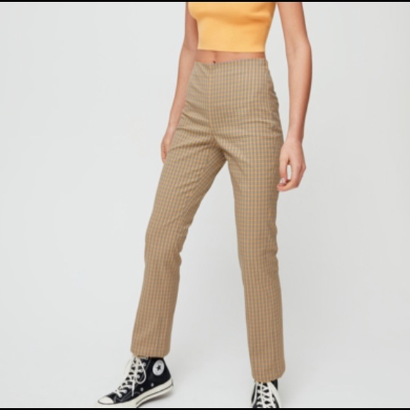 Aritzia Sunday Best Plaid Pants - Picture 1 of 8